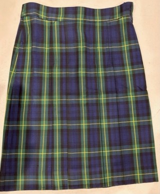 Bsc Winter Skirt 24-26:Green Tarton Check